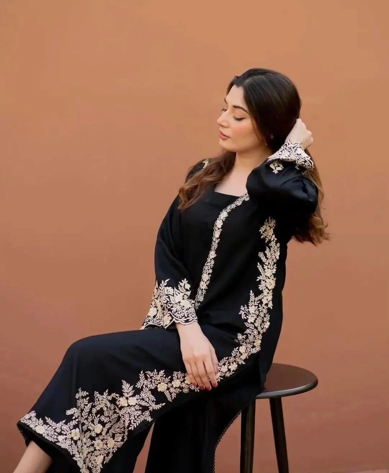 Black Eyed Embroidered